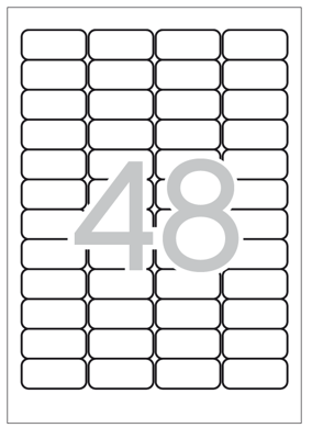 Etiquetas Autoadhesivas 45.7x21.2mm Metalizadas Mate Apli Plata 100 Hojas