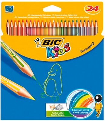 Lápices de Color 24 Colores 17cm Bic Kids Tropicolors 2