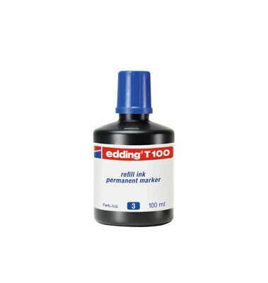 Recambio Marcadores Permanentes Edding T100 Azul 100ml