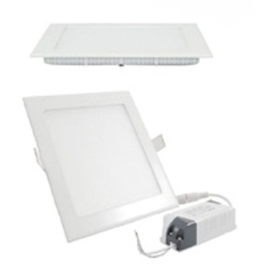 Projectores de Tecto Falso Downlight Quadrado 225x225x20mm, 1260lm, 18W, 4200K com Transformador