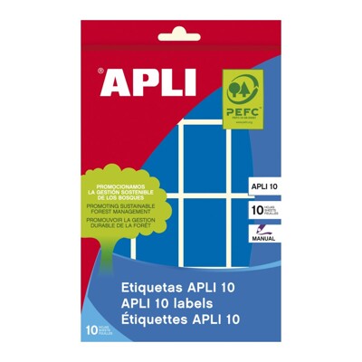 Etiquetas Autoadhesivas 25x40 mm Circulares Apli Azul