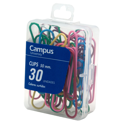 Clips Colores Campus 50mm /30ud