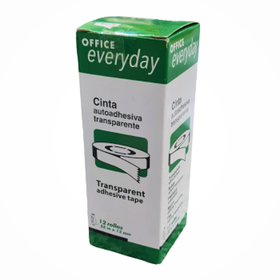 Cinta Adhesiva Transparente Plus Office 33mx12mm