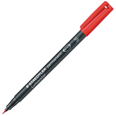 Marcadores Permanentes Staedtler Lumocolor 0.4mm Rojo