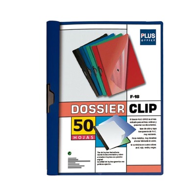 Dossier Plus A4 Pinza F-18 50h Azul