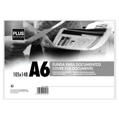 Funda Documentos Plus A6 Rigida Trans