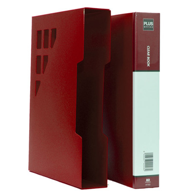 Carpeta Fundas Plus A4 Rigido 80f Rojo