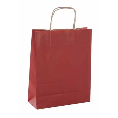 Bolsas de Papel Kraft Rojo 32x16x39mm Apli