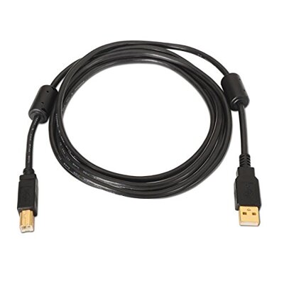 Cable USB 2.0 Hq de La Impresora Con Ferrita, Tipo a / M-b / M, 5 M