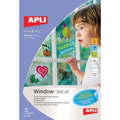 Papel Transparente para Windows 210x297mm A4 5Fls