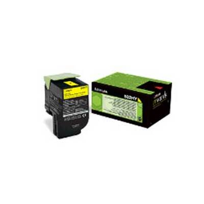 Toner Lexmark Programa de Devolución de Amarillo, Elevada Capacidade 80C2HY0