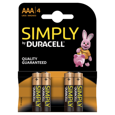 Pilas Duracell Simply AAA