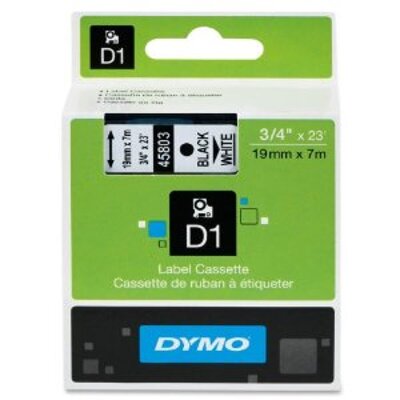 Cintas 19mm Dymo D1 45803 Negro/blanco