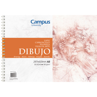 Bloc Dibujo Campus A3 160g 30h