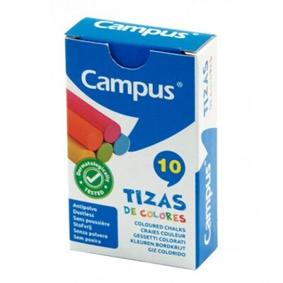 Tizas Campus de colores Caja 10 unid