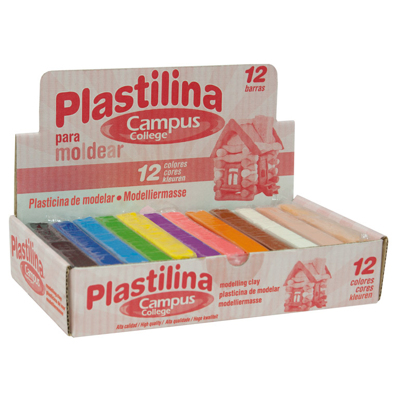 Plastilina Campus Mediana 200g Surtid