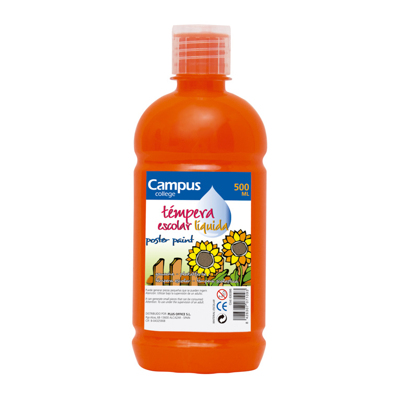 Tempera Campus 500gr Naranja