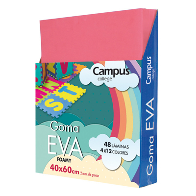 Goma Eva Campus 40x60 Rosa