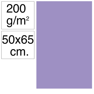 Cartulina Campus 50x65 180g Violeta