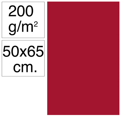 Cartulina Campus 50x65 180g Granate