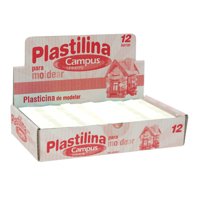 Plastilina Campus Mediana 200g Blanco