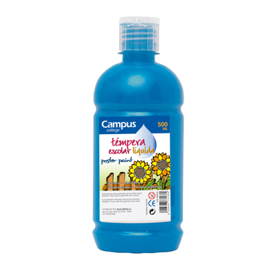 Tempera Campus 500gr Azul Cyan