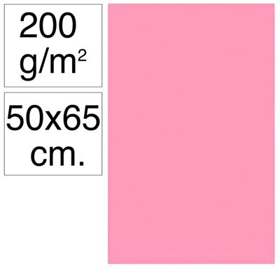 Cartulina Campus 50x65 180g Rosa Chi.