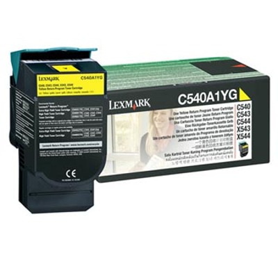 Toner Lexmark Amarillo com Programa Retorno 0C540A1YG