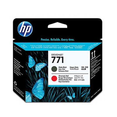 Cartuchos de Tinta HP 771 Negro Mate / Cromo Rojo