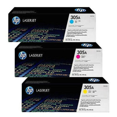 Tóner HP Azul+amarillo+magenta CF370AM