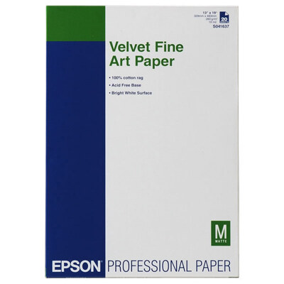 Papel Velvet Fine Art Paper A3+ 20 Hojas 260 gr