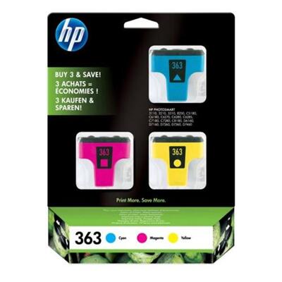 Cartuchos de Tinta HP Pack 3 Color CB333E - (363)