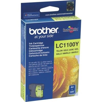 Cartucho de Tinta Brother Amarillo LC1100Y