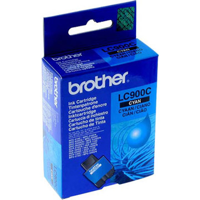 Cartucho de Tinta Brother LC900C Cyan (cyan) DCP-110C/115C/117C/120C/310CN/315CN/340CW / MFC-210C/215C/410CN/425CN/620CN/620CW/820CW/3240C/3340CN/5440CN/5840CN / FAX-1835C/1840C/1940CN/2440C