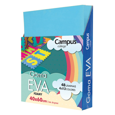 Goma Eva Campus 40x60 Azul Cielo