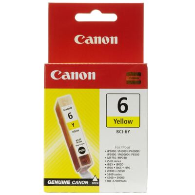 Cartuchos de Tinta Canon BCI-6Y Amarillo