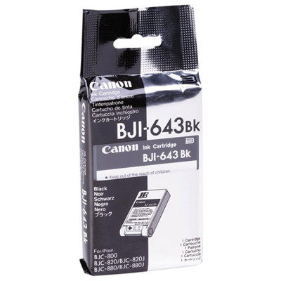 Cartuchos de Tinta Canon BJI-643BK Negro