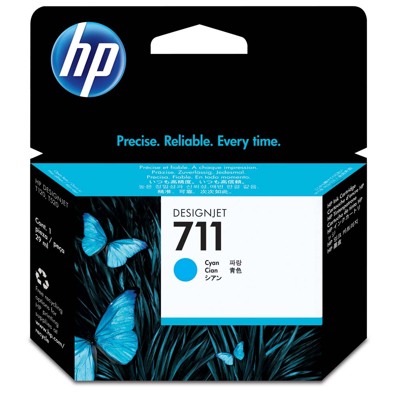 Cartuchos de Tinta HP Azul CZ130A - (711)