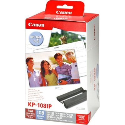 Cartuchos de Tinta Canon Cartucho de Recarga + Papel Postal KN-108IP