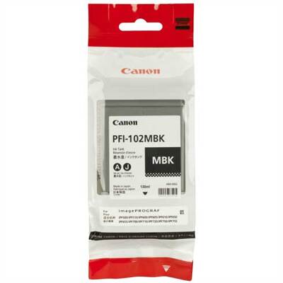 Cartuchos de Tinta Canon PFI-102MBK Negro Mate