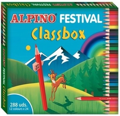 Lápices de Colores Alpino Festival Classbox 288