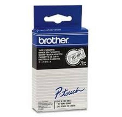 Cintas Brother Laminado Transparente/negro 12 mm X 7.7 M