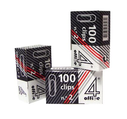 Clips Nº 2 32mm Cj. 100 Un. 4Office