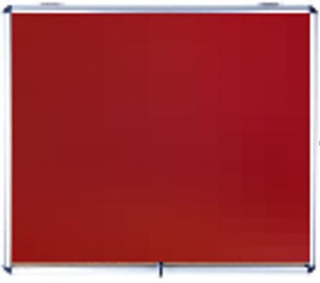 Vitrinas Interior 706x653mm Fieltro Articulada Arriba Enclore Rojo