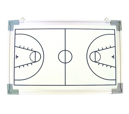 Pizarras Blancas Táctico Magnético 90x120cm Basquete Acero Vitrificado