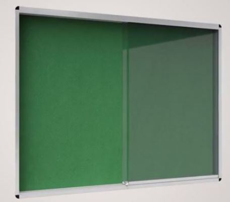 Vitrinas Interior 1586x967mm Feltro Exhibit Verde