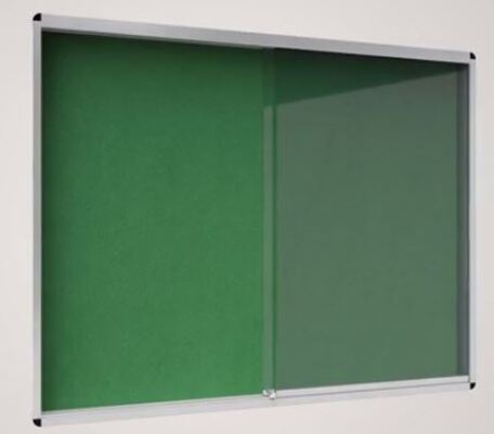 Vitrinas Interior 1586x967mm Feltro Exhibit Verde