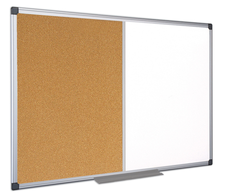 Pizarra Doble Uso 1800x900mm Corcho/blanco Marco Aluminio Maya