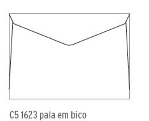 Sobres Officio C5 162x229mm Blancos Solapa En Bico 80Gr