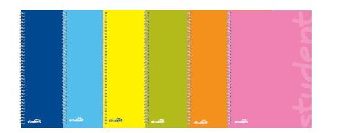 Cuaderno Espiral Rígidas A4 Líneas 120 Hojas 70g Amarillo